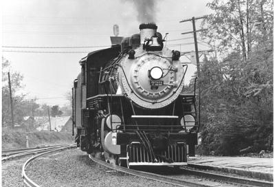 Virginia Blue Ridge Railway's Steam Engine 772 crossing the Tye River.  From the VBRR photos donated by Sam Delaura; originals photos by Marion Sprouse.