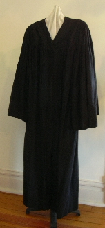 Robe worn by Judge Harold Singleton, courtesy of Marguerite Singleton