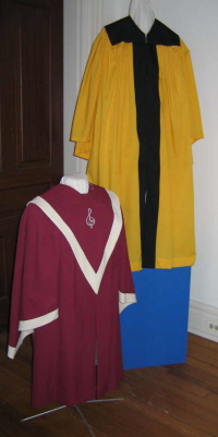 These robes were worn by the Youth Choir and the Gospel Choir.